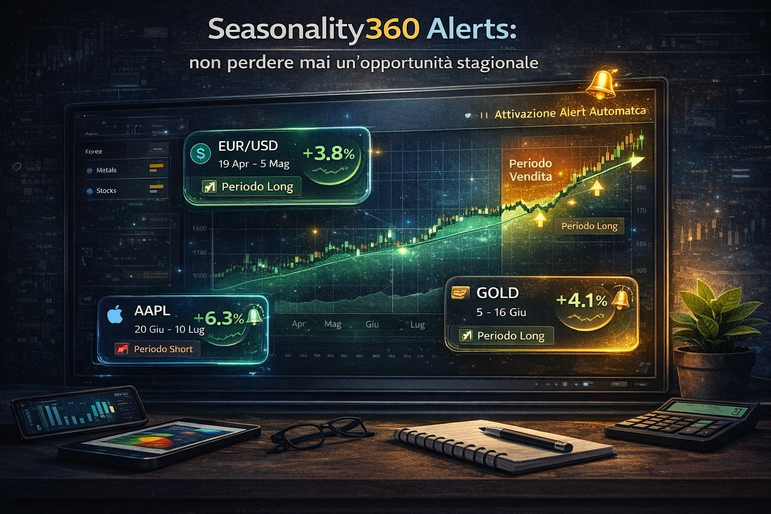 Seasonality360 Memo Notes: prendi note delle tue ricerche personali e ricevi memo dei risultati