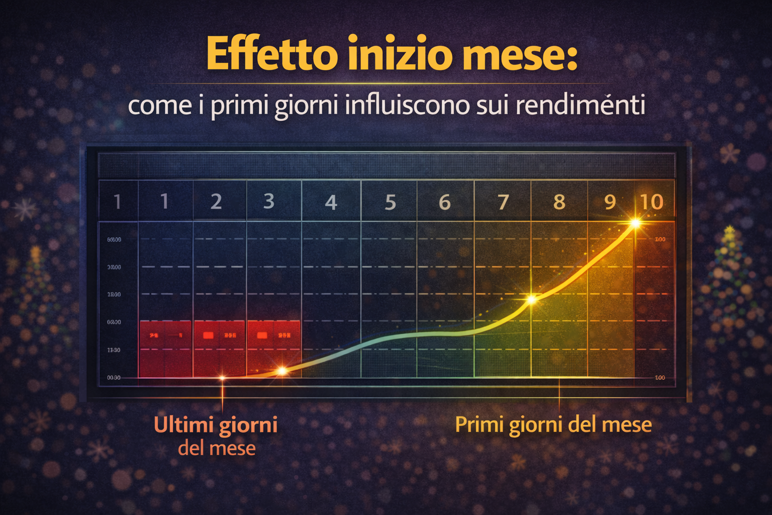 Effetto inizio mese: come i primi giorni influiscono sui rendimenti