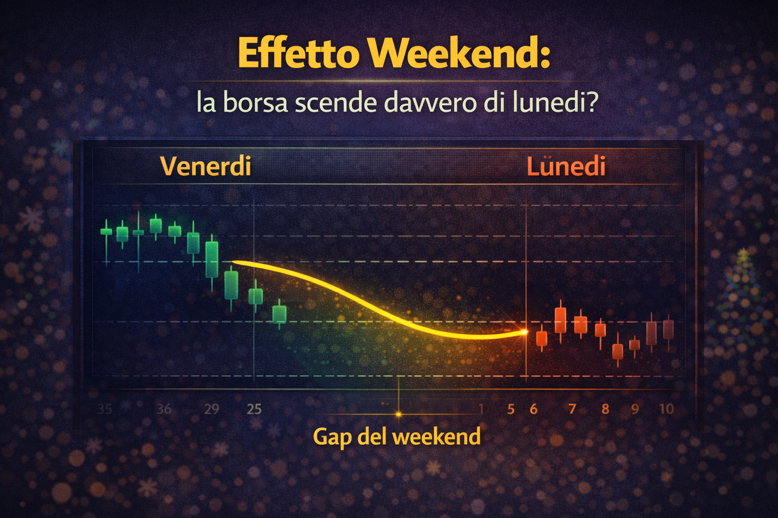 Effetto Weekend: la borsa scende davvero di lunedi?