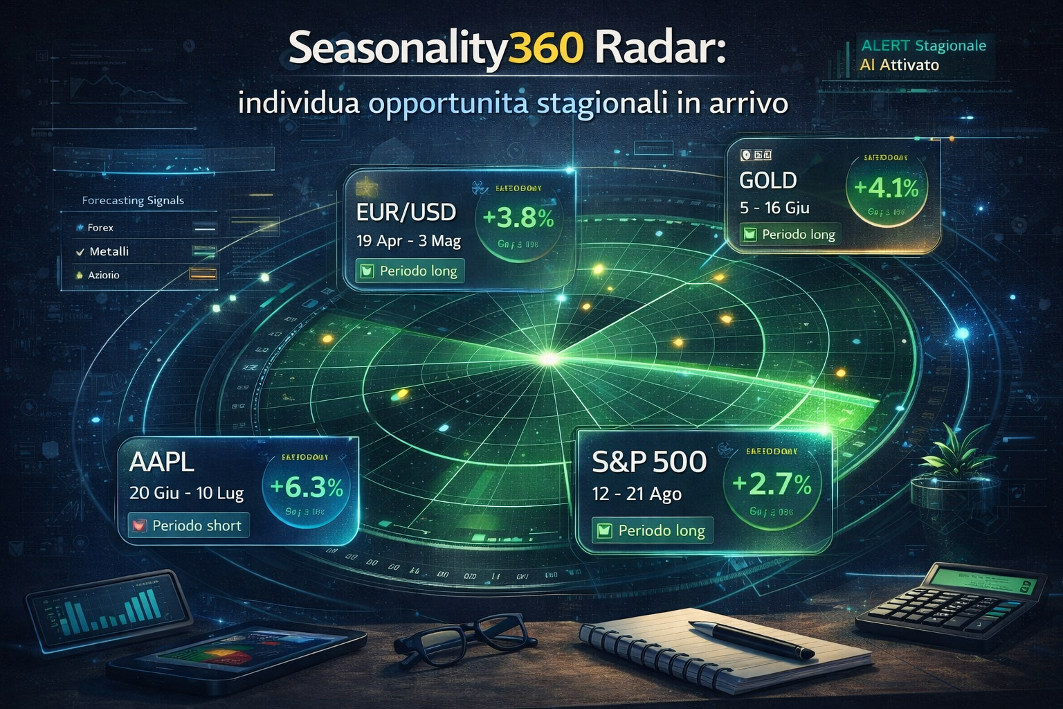 Seasonality360 Radar: individua opportunita stagionali in arrivo